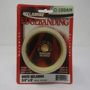 Cedan Melamine Edgebanding White 3/4" x 8' Pre Glued Iron On - Picture 1 of 7