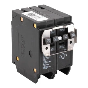NEW Eaton BQC220230 120/240VAC 20 to 30A Quad Circuit Breaker Common Trip - Picture 1 of 10