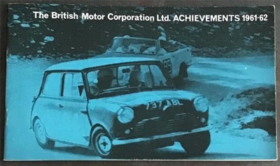 BRITISH MOTOR CORPORATION  BMC Racing Rally Achievements Brochure 1961-62 #2129 - Image 1 of 4