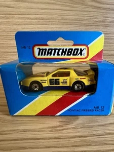 *PONTIAC FIREBIRD RACER - MATCHBOX MB12 VINTAGE 1983 MODEL TOY CAR MINT BOX* - Picture 1 of 5