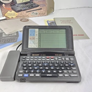 Sharp Wizard OZ-9520FX Black 512kb Data Handheld Digital Organizer Planner w/Box - Picture 1 of 15