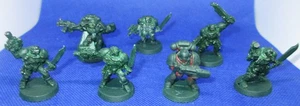 Metall Warhammer 40K Space Marines 1992 Games Workshop 7 Figuren Lot - Bild 1 von 8