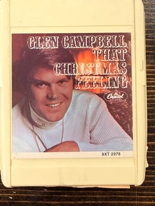 Glen Campbell That Christmas Feeling 8-Track Tape Cartridge Vintage - Picture 1 of 4