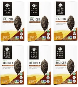 Bolsas de té verde Hojicha orgánicas Yamamotoyama (PAQUETE DE 6) (18ct ea) *BB: 10/2026* - Imagen 1 de 2