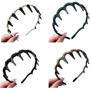 Slip Resistant Hair Hoop For Workout Spa Facial Multipurpose Thin Headbands - Picture 1 of 12