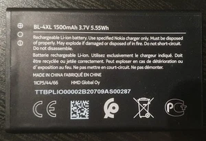 For Nokia BL-4XL battery 3.7V 1500mAh 5.55WH replacement battery - Zdjęcie 1 z 1