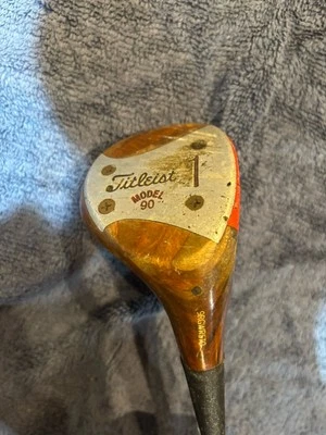Titleist Vintage Model 90 Right Hand Steel Shaft #1 Wood - Image 1 of 4