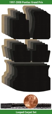 Juego de alfombrillas clásicas personalizadas para Pontiac Grand Prix '97-08 (5 piezas) #WRQ Foto 1 de 4