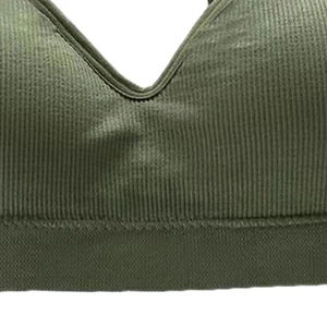 (Green)Wireless Bra Pure Color Delicate Strong Support Seamless Sports Vest DY - Picture 1 of 12