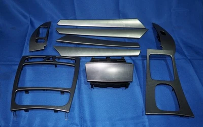 2001-2004 Mercedes W203 C32 AMG Aluminum Interior Trim Set OEM Nice Shape! - Image 1 of 4