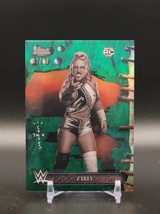 2025 Topps Chrome WWE x Cactus Jack Zaria Rookie #95 Green /99 - Picture 1 of 2