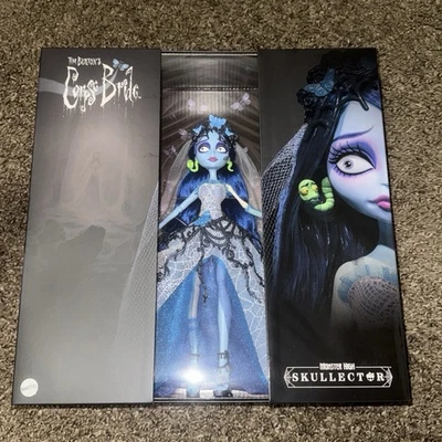 Monster High Tim Burton's Corpse Bride Emily Skullector Doll NEW READY TO SHIP - Image 1 of 4
