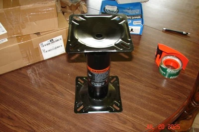Pedestal de asiento de barco ajustable 8wd1255 altura ajustable 12" a 18" polvo negro  Foto 1 de 3