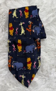 Corbata de seda vintage Winnie The Pooh para el cuello Disney Eeyore Piglet Tigger, 2893 - Imagen 1 de 9