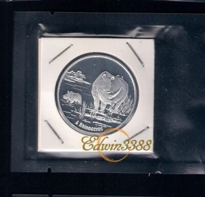 Korea 2015 Animal Commemorative 20 Won Rhinoceros Aluminium Coin (UNC) - Picture 1 of 2