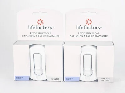 Lifefactory Gorra de Paja Pivotante Cuello Ancho Lote de 2 Para Bebés Niños 12mo+ Foto 1 de 4