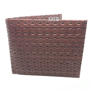 Billetera artesanal exótica BI-Fold para hombre -BRN - Imagen 1 de 4