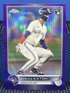 2022 Topps Chrome Update Series GOSUKE KATOH Purple Refractor Toronto Blue Jays