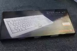 CHERRY - Multimedia Keyboard Qwertz -G85-23100 - Stream XT Corded -new - Picture 1 of 12