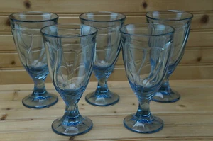 Noritake Sweet Swirl Light Blue (5) Iced Tea Glasses, 7 3/8" - Picture 1 of 12