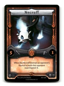 Juego de cartas coleccionables Elestrals Base Set #BS1-020 Necruff - Imagen 1 de 4