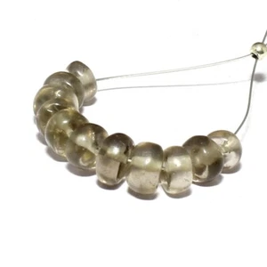 Cuentas de rondelle facetadas de cuarzo ahumado Briolette piedras preciosas sueltas naturales joyería - Imagen 1 de 3