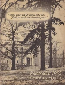 Alfred University New York 1952 Kanakadea Yearbook Annual College NY YRBK - Bild 1 von 2