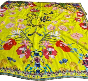 Camilla Australian Designer Song of the Bird Large Square Scarf Silk embellished - Picture 1 of 6