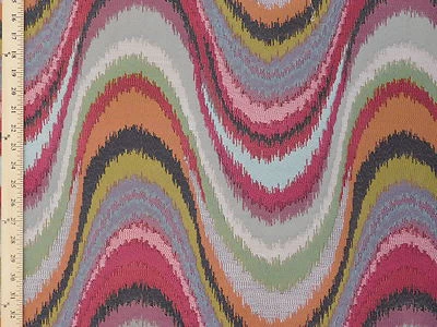 Tela de tapicería vibrante arte moderno multi grande de telas de magnolia Faison Foto 1 de 2