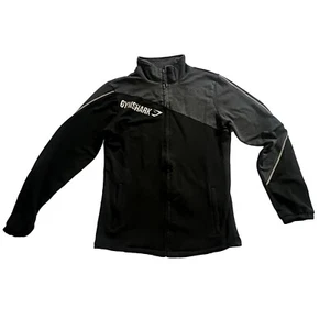 Gym Shark Women's Long Sleeve Zip Size S Black Gray - Picture 1 of 4