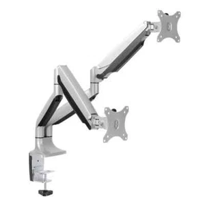 LogiLink Monitorhalterung 2-fach 13–32 Zoll Gasfeder VESA Tischklemme Arm BP0043 - Afbeelding 1 van 4