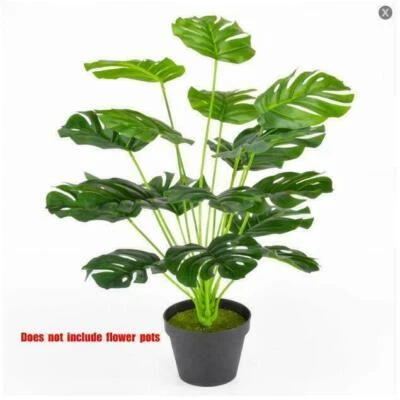 Искусственная пальма высотой 21 дюйм большое искусственное растение без горшка для помещений и улицы - Изображение 1 из 4