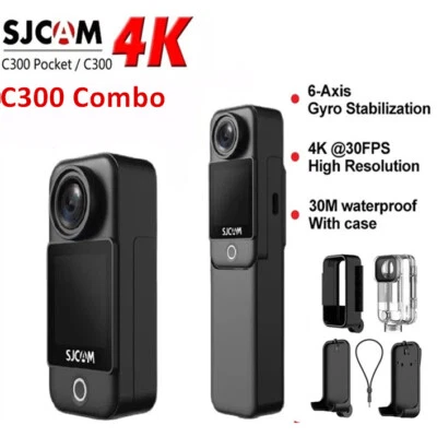 SJCAM C300 4K 6-Axis Pocket Action Camera 30FPS 5G/2.4G WiFi Waterproof Sport  - Image 1 of 4