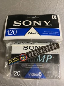 1 Pack Sony Video 8 Cassette Tapes Metal MP 120 -Brand New Sealed - Picture 1 of 2