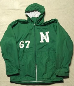 Green Old School Nylon Windbreaker Jacket Rainbird XL - Picture 1 of 6