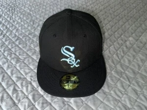 Chicago White Sox New ERA 59FIFTY Light Blue Logo Fitted Hat Size 7 3/8 - Picture 1 of 5