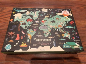 Paul Daviz ‘Your World’ 1000 Piece Jigsaw Puzzle 27”x20” Mudpuppy New! - Picture 1 of 2