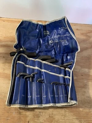 Vintage Stanscrew Fastners No. 16 Hex Key Kit  16 Pc Set W/ Original Tool Roll - Image 1 of 3