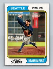 2023 Topps Heritage Logan Gilbert #247 Seattle Mariners Baseball Card