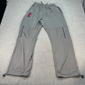 Vintage Nike Elite Track Pants Mens Large Gray Straight Athletic Basketball - Picture 1 of 10
