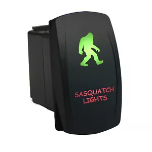 LUCES SASQUATCH 6B20GR Interruptor basculante láser eched LED encendido/apagado UTV ATV todoterreno... - Imagen 1 de 4