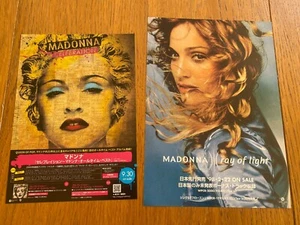 Mini-póster Madonna Japón 1998 RAYO DE LUZ/CELEBRACIÓN x2 Como una virgen ¡COMO NUEVO! - Imagen 1 de 6
