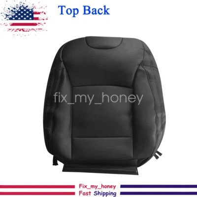 For 2015-2019 Subaru Outback Driver Perforated Leather Top Back Seat Cover Black Foto 1 de 4