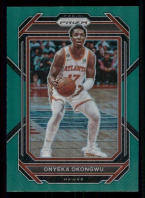 2022-23 Panini Prizm Prizms Green #163 Onyeka Okongwu - Image 1 of 2