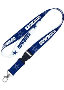 Dallas Cowboys 22" abnehmbares Teamlogo Farben Qualität Schlüsselband Schlüsselanhänger NFL Neu mit Etikett - Bild 1 von 1