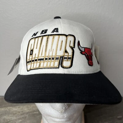 Vintage Chicago Bulls 1997 NBA Finals Champs Starter Snapback Hat Cap - Imagem 1 de 4