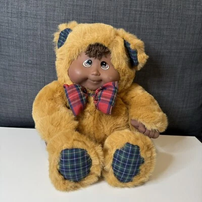 Kuddle Love Kids 1999 Vintage Teddy Bear Paid Bow 15” Cabbage Patch NWOT  - Image 1 of 4
