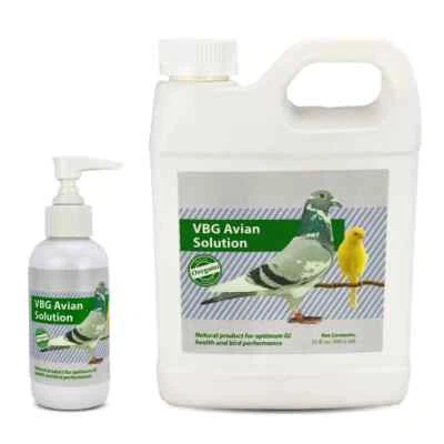 VAN BEEK VBG Avian Solution - Natural Product with Oregano for Bird GI Health (4oz, 32oz)