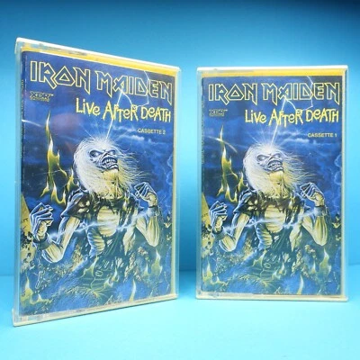 🤘🏼 IRON MAIDEN - Live After Death - The World Slavery Tour - 2 MCs Cassettes - Bild 1 von 4