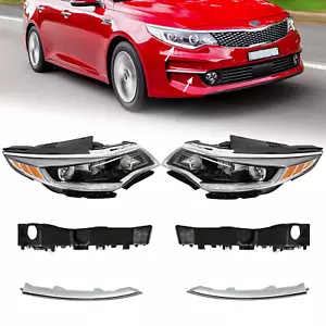 For 2016 -2018 Kia Optima Front Headlight Grille Bracket Retainer Molding Trim - Bild 1 von 19